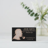 Carte De Visite Professionnel révélateur de détective privé (Debout devant)