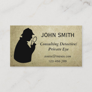 Carte De Visite Professionnel révélateur de détective privé