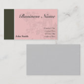 Carte de visite professionnel [rose/brun] (Devant / Derrière)