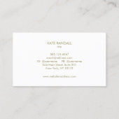 Carte De Visite Professionnel rose moderne (Dos)