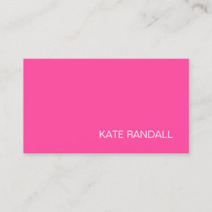 Carte De Visite Professionnel rose moderne