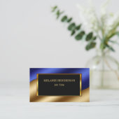 Carte De Visite Professionnel rouge bling d'or de parties (Debout devant)