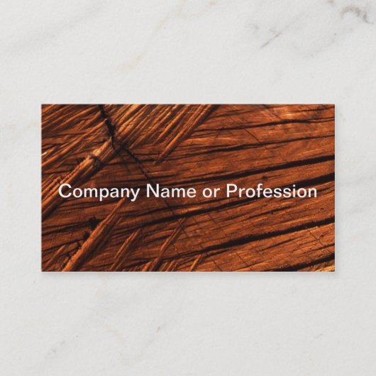 Carte de visite professionnel Rustic Wood (Devant)