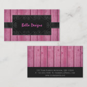 Carte De Visite Professionnel rustique (Devant / Derrière)