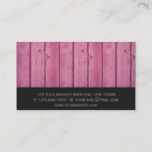 Carte De Visite Professionnel rustique (Dos)