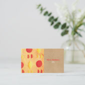 Carte De Visite Professionnel rustique et élégant (Debout devant)