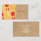 Carte De Visite Professionnel rustique et élégant (Devant / Derrière)