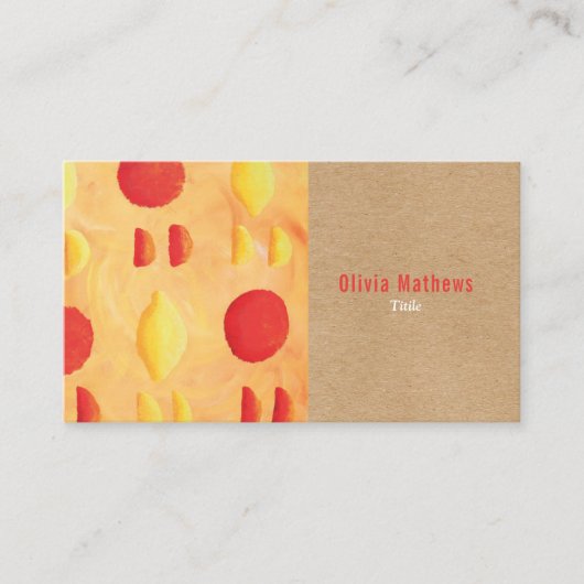 Carte De Visite Professionnel rustique et élégant (Devant)