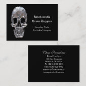 Carte De Visite Professionnel sain de fantôme de crâne (Devant / Derrière)