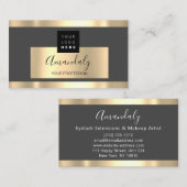 Carte De Visite Professionnel Services d'affaires Gold Logo VIP Gr (Devant / Derrière)