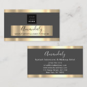 Carte De Visite Professionnel Services d'affaires Gold Logo VIP Gr (Devant / Derrière)