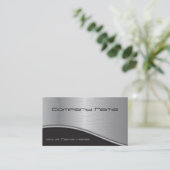 Carte de visite professionnel Silver et Black (Debout devant)