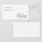 Carte De Visite Professionnel simple (Devant / Derrière)