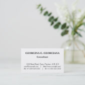 Carte de visite professionnel simple (Debout devant)