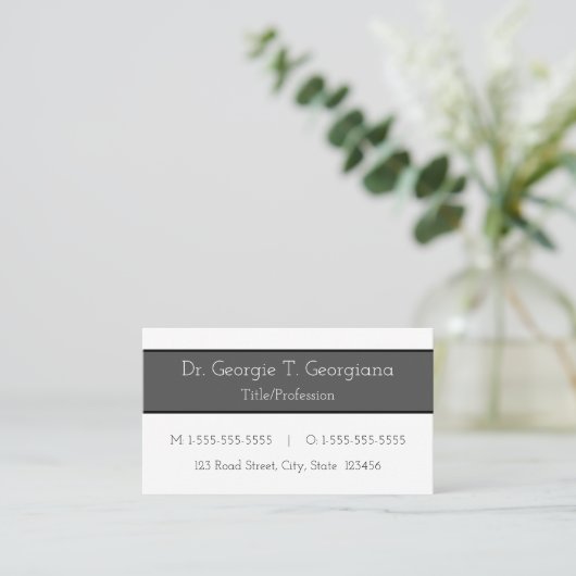 Carte de visite professionnel simple (Debout devant)