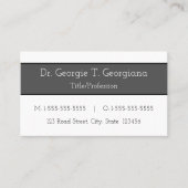 Carte de visite professionnel simple (Devant)