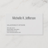 Carte De Visite Professionnel simple (Devant)