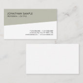 Carte De Visite Professionnel simple à la mode moderne élégant de (Devant / Derrière)