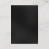 Carte De Visite Professionnel Simple Chic Monogramme Rouge Noir Gr (Dos)