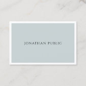 Carte De Visite Professionnel simple élégant de modèle de vert (Devant)