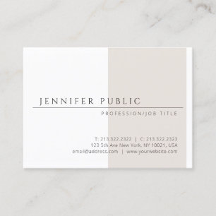 Carte De Visite Professionnel simple élégant de modèle minimali