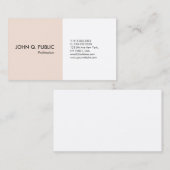Carte De Visite Professionnel Simple élégant moderne Silk Premium (Devant / Derrière)