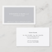 Carte de visite professionnel simple et élégant (Devant / Derrière)