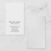 Carte de visite professionnel simple et moderne (Devant / Derrière)