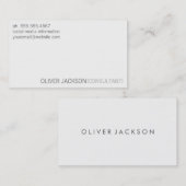 Carte De Visite Professionnel simple et propre (Devant / Derrière)