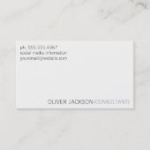 Carte De Visite Professionnel simple et propre (Devant)