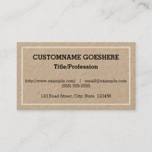 Carte de visite professionnel simple et simple