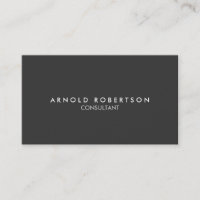 Carte de visite professionnel simple gris clair