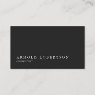 Carte de visite professionnel simple gris clair