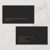 Carte de visite professionnel simple Gris Gris (Devant / Derrière)