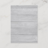 Carte De Visite Professionnel Simple Gris Simple Bois Unique (Dos)