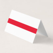 Carte De Visite Professionnel Simple Immobilier simple Rouge Blanc (Dos)