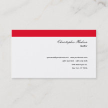 Professionnel Simple Immobilier simple Rouge Blanc