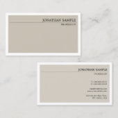 Carte De Visite Professionnel simple minimal de couleurs (Devant / Derrière)