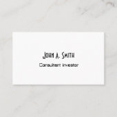 Carte de visite professionnel simple - minimaliste (Devant)