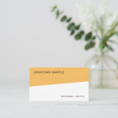 Carte De Visite Professionnel Simple Modèle Élégant Moderne (Debout devant)