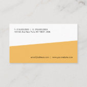 Carte De Visite Professionnel Simple Modèle Élégant Moderne (Dos)