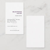 Carte de visite professionnel simple moderne (Devant / Derrière)