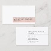 Carte De Visite Professionnel Simple Moderne Design Chic Luxe (Devant / Derrière)