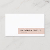 Carte De Visite Professionnel Simple Moderne Design Chic Luxe (Devant)