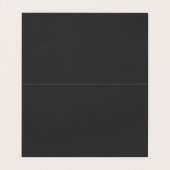 Carte De Visite Professionnel Simple Noir (Intérieur déplié)