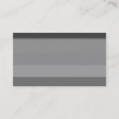 Carte De Visite Professionnel Simple Plat Moderne Design Gris (Dos)