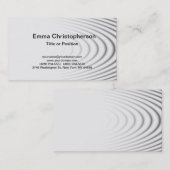 Carte De Visite Professionnel Simple Plat Moderne Design Gris (Devant / Derrière)