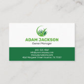 Carte De Visite Professionnel Soin de pelouse personnalisable Prom (Dos)