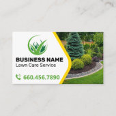 Carte De Visite Professionnel Soin de pelouse personnalisable Prom (Devant)