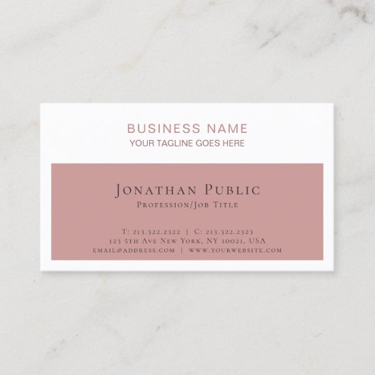 Carte De Visite Professionnel sophistiqué, entreprise moderne (Devant)